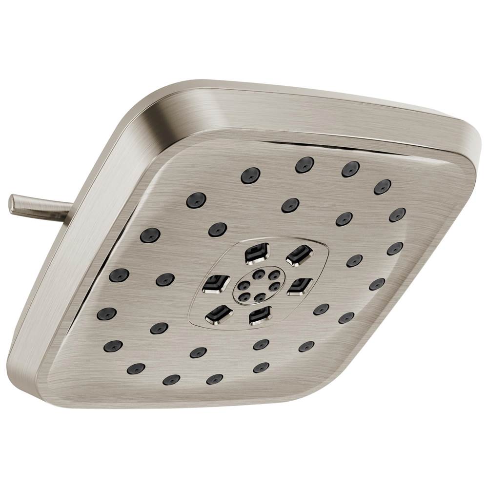 Delta Faucet - Universal Showering Components H2Okinetic 4-Setting Shower Head with UltraSoakE - Lumicoat® Stainless