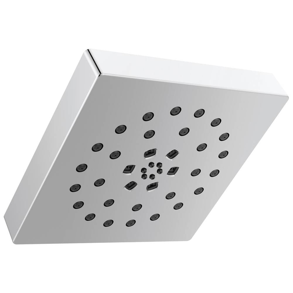 Delta Faucet - Universal Showering Components H2Okinetic 4-Setting Shower Head with UltraSoakE - Lumicoat® Chrome