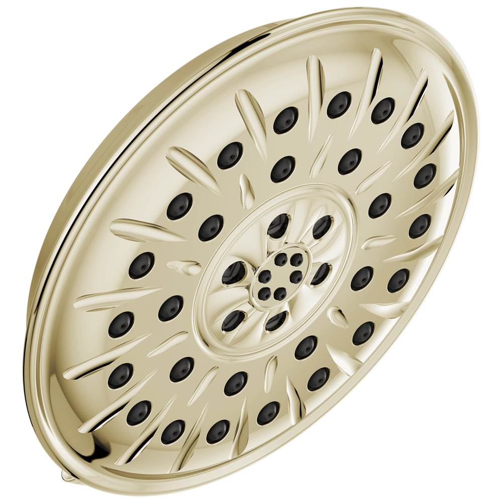 Delta Faucet - Universal Showering Components H2Okinetic 4-Setting Shower Head with UltrasoakE - Lumicoat® Polished Nickel