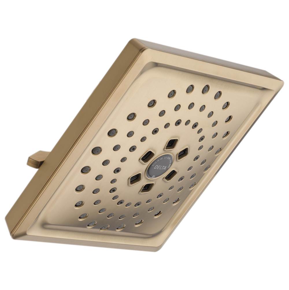 Delta Faucet - Universal Showering Components H2Okinetic 3-Setting Raincan Shower Head - Lumicoat® Champagne Bronze