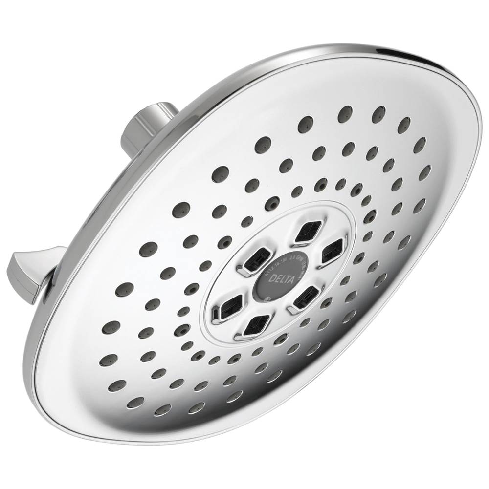 Delta Faucet - Universal Showering Components H2OKinetic 3-Setting Raincan Shower Head - Chrome