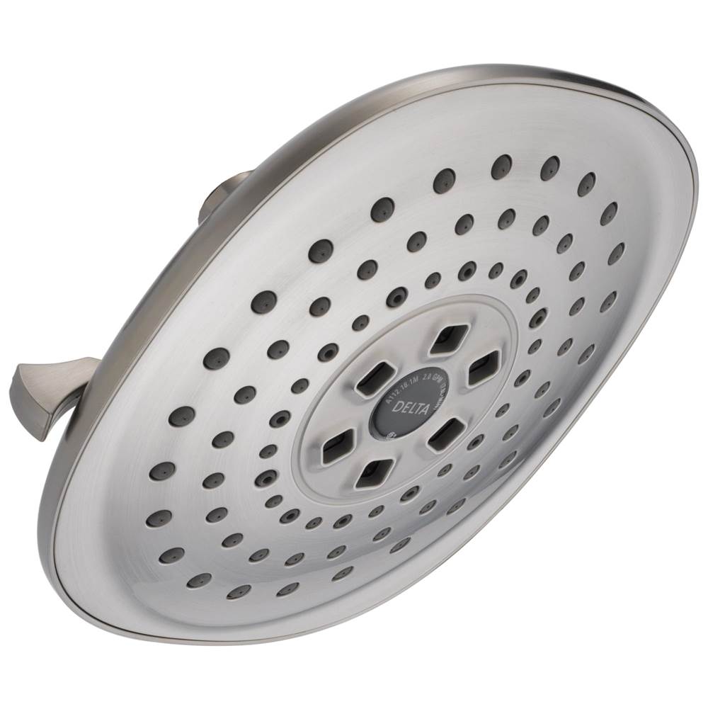 Delta Faucet - Universal Showering Components H2OKinetic3-Setting Raincan Shower Head - Stainless