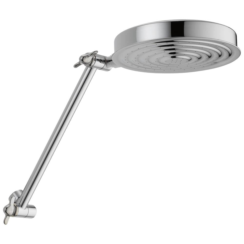 Delta Faucet - Universal Showering Components Single-Setting Adjustable Arm Raincan Shower Head - Chrome