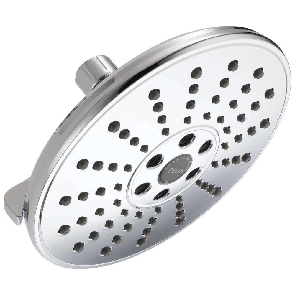 Delta Faucet - Universal Showering Components H2OKinetic3-Setting Raincan Shower Head - Lumicoat® Chrome