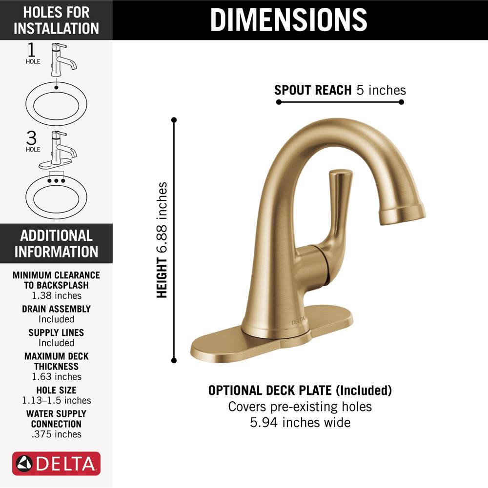 KayraE Single Handle Bathroom Faucet