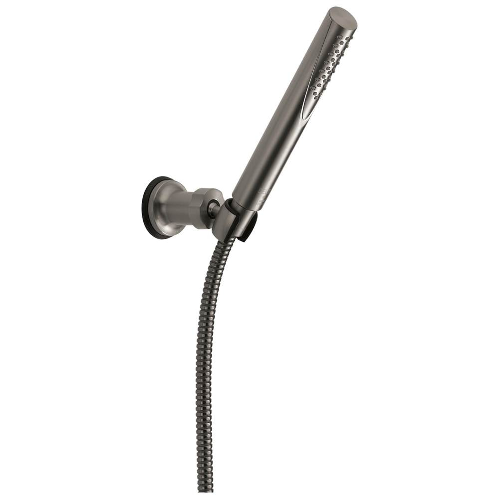 Delta Faucet - Grail Premium Single-Setting Adjustable Wall Mount Hand Shower - Black Stainless
