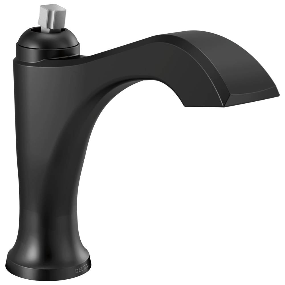 Delta Faucet - DorvalE Single Handle Faucet Less Pop-Up, Less Handle - Matte Black