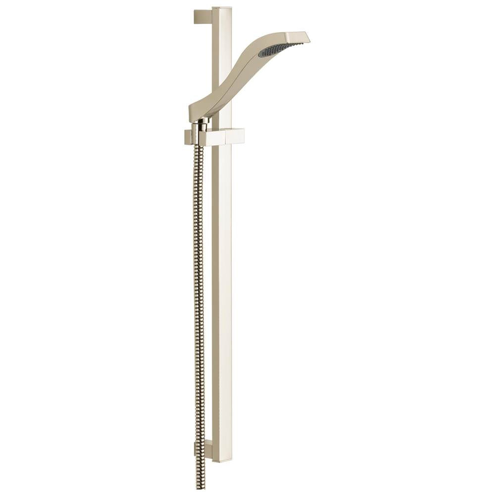 Delta Faucet - DrydenE Premium Single-Setting Slide Bar Hand Shower - Polished Nickel