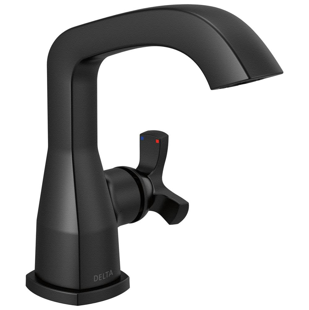 Delta Faucet - Stryke Single Handle Bathroom Faucet - Matte Black