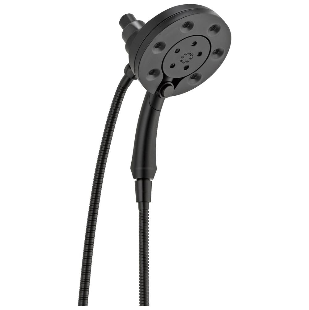 Delta Faucet - Universal Showering Components H2OKineticIn2ition 4-Setting Two-in-One Shower - Matte Black