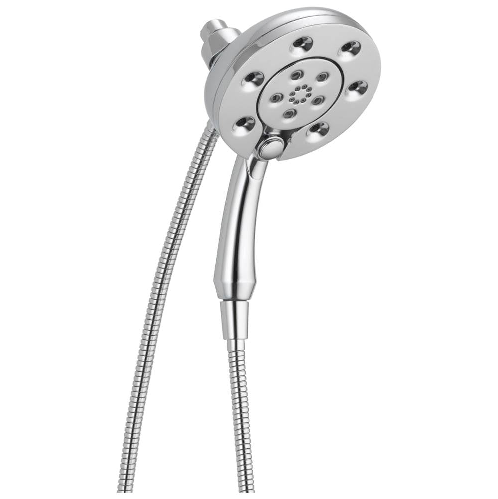 Delta Faucet - Universal Showering Components H2OKineticIn2ition 4-Setting Two-in-One Shower - Lumicoat® Chrome
