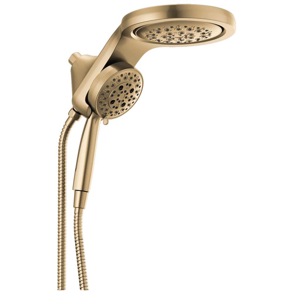 Delta Faucet - Universal Showering Components HydroRain H2OKinetic5-Setting Two-in-One Shower Head - Champagne Bronze