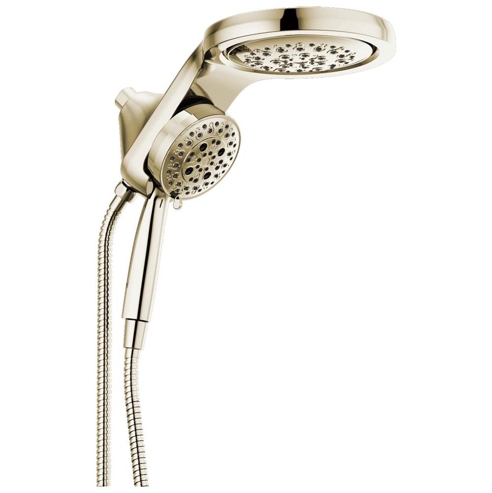Delta Faucet - Universal Showering Components HydroRain H2Okinetic 5-Setting Two-In-One Shower Head - Lumicoat® Polished Nickel