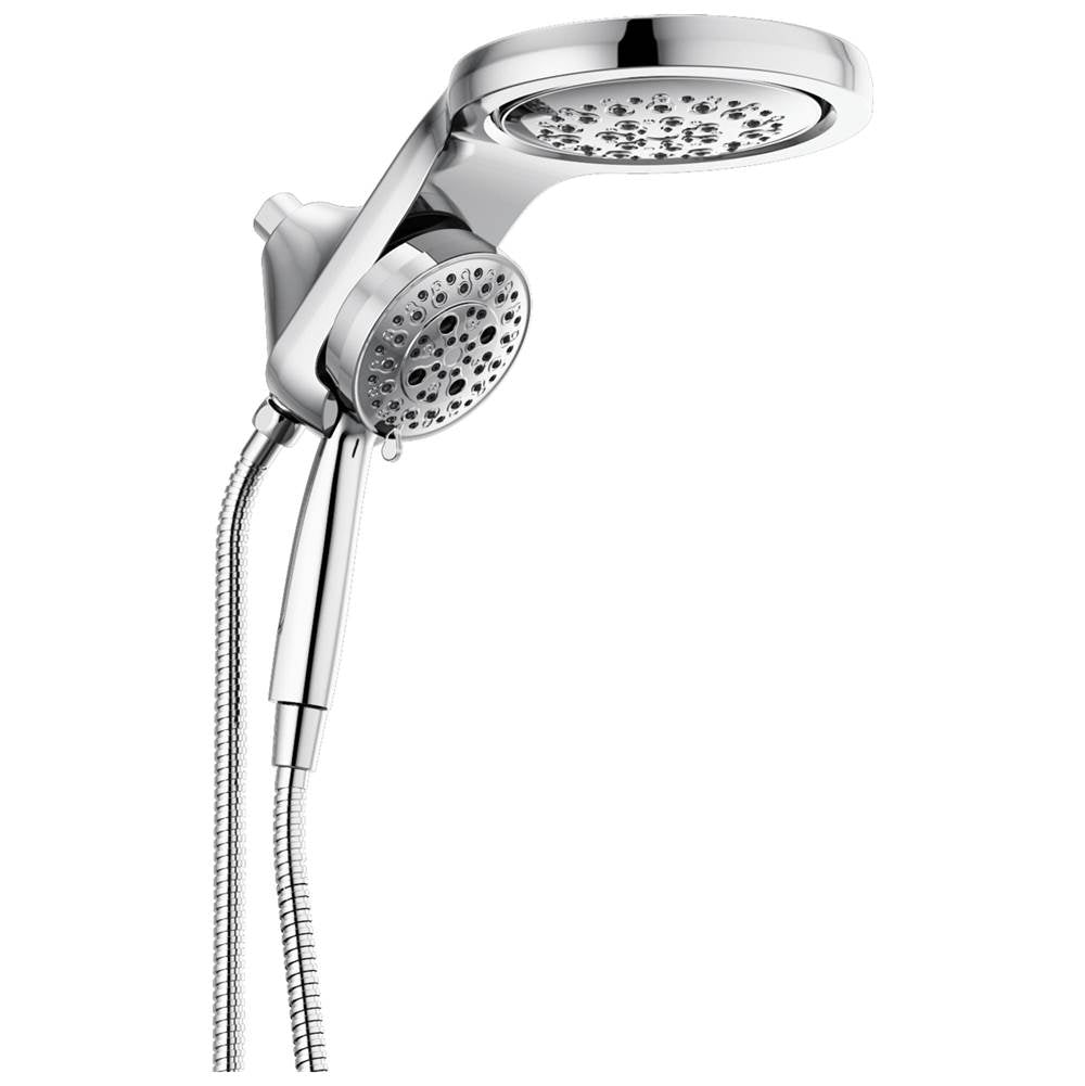 Delta Faucet - Universal Showering Components HydroRain H2OKinetic5-Setting Two-in-One Shower Head - Lumicoat® Chrome