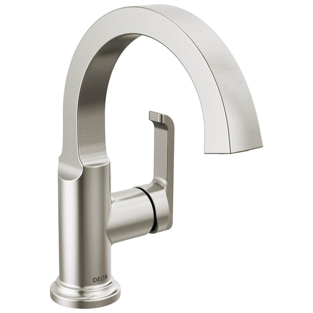 Delta Faucet - TetraE Single Handle Bathroom Faucet - Lumicoat® Stainless