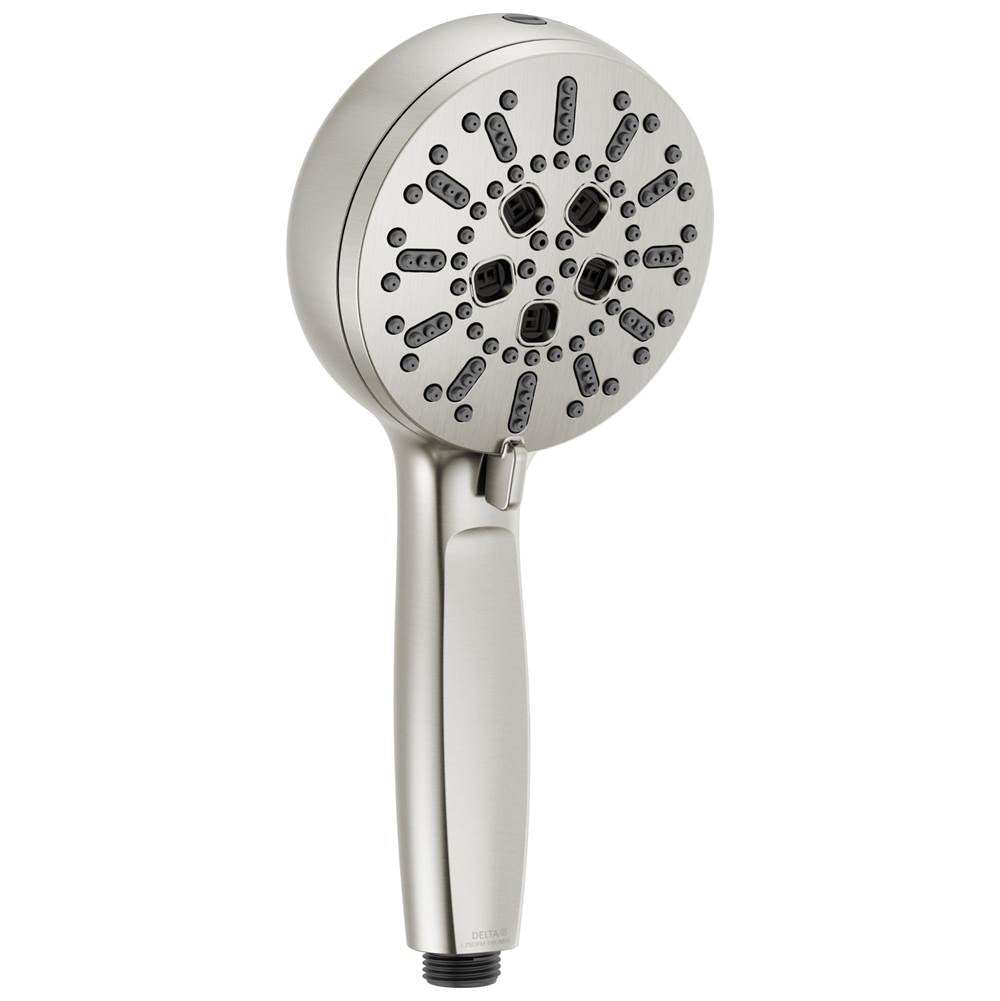 Delta Faucet - Universal Showering Components 7-Setting Hand Shower with Cleaning Spray - Lumicoat® Stainless