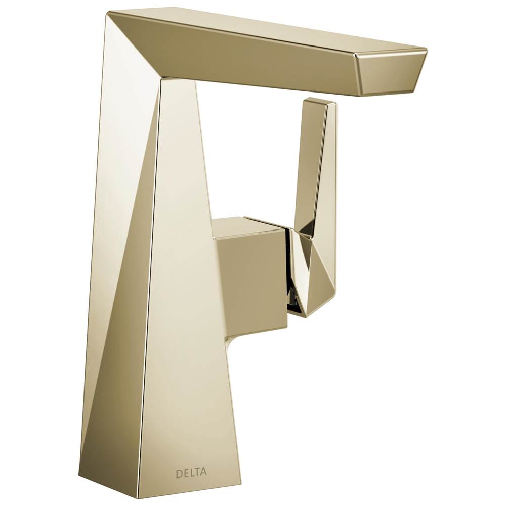 Delta Faucet - TrillianE Single Handle Mid-Height Bathroom Faucet - Lumicoat® Polished Nickel