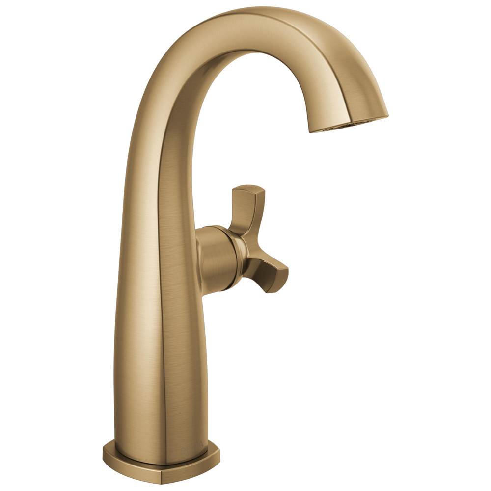 Delta Faucet - Stryke Single Handle Mid-Height Bathroom Faucet - Lumicoat Champagne Bronze