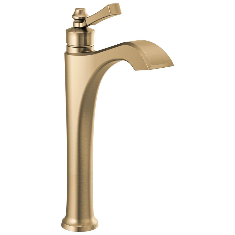 Delta Faucet - DorvalE Single Handle Vessel Bathroom Faucet - Champagne Bronze