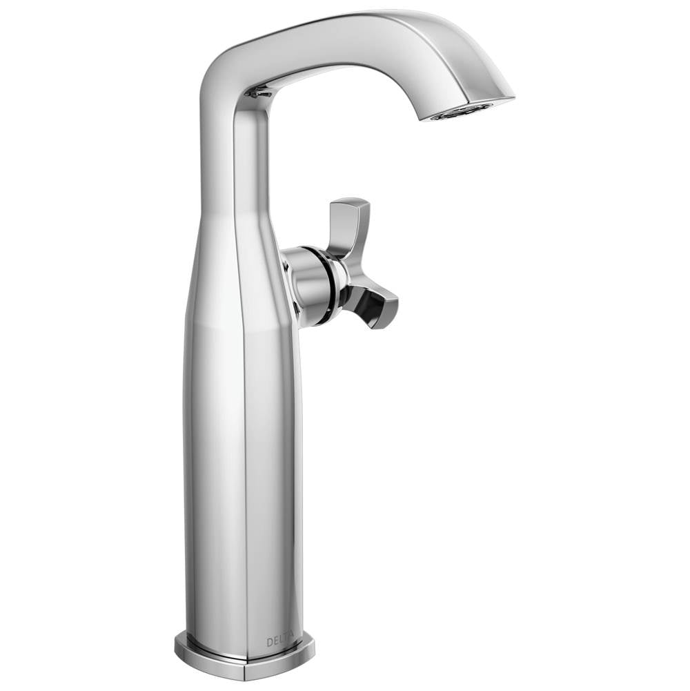 Delta Faucet - Stryke Single Handle Vessel Bathroom Faucet - Lumicoat Chrome