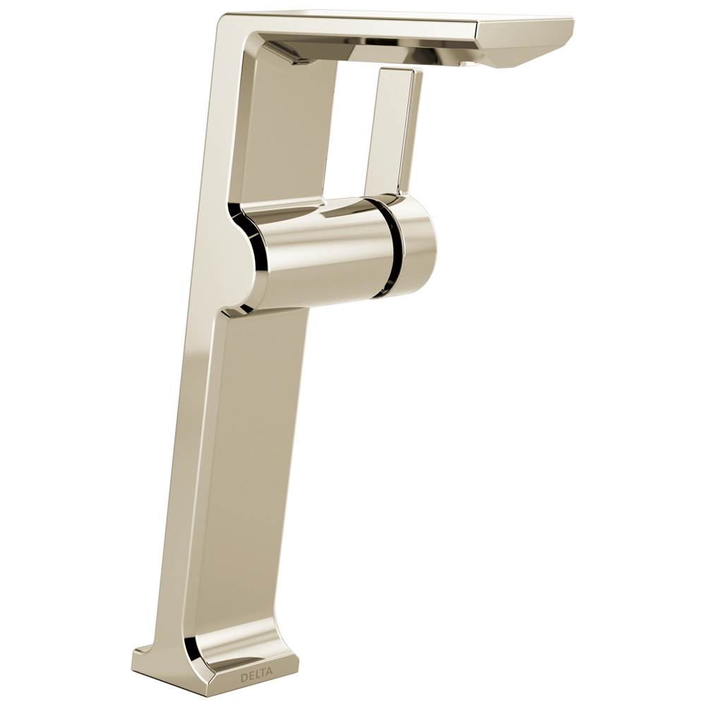 Delta Faucet - PivotalE Single Handle Vessel Bathroom Faucet - Lumicoat® Polished Nickel