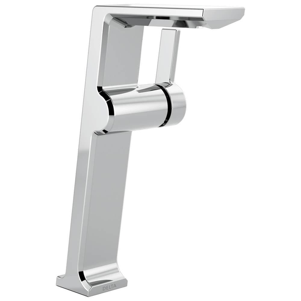 Delta Faucet - PivotalE Single Handle Vessel Bathroom Faucet - Lumicoat® Chrome