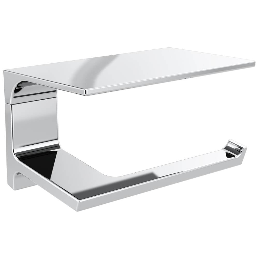 Delta Faucet - PivotalE Tissue Holder with Shelf - Chrome