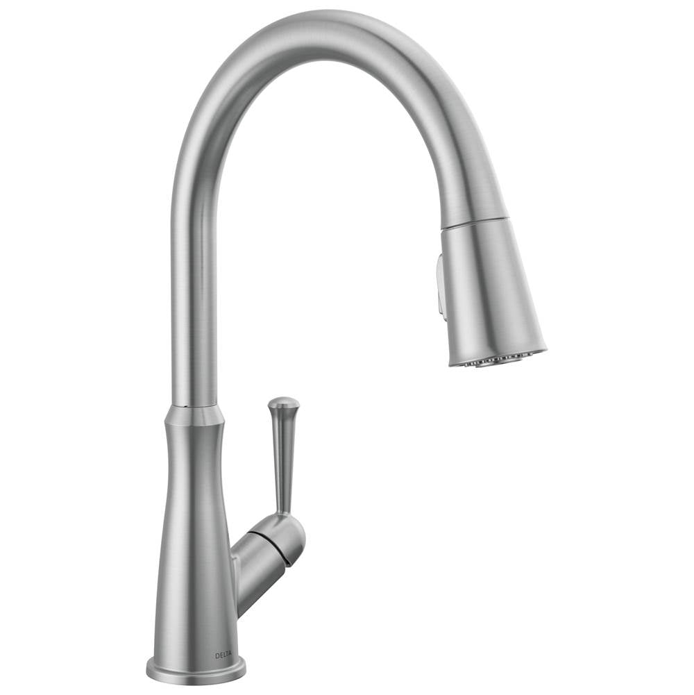 Delta Faucet - WestvilleE Single Handle Pull-Down Kitchen Faucet - Arctic Stainless