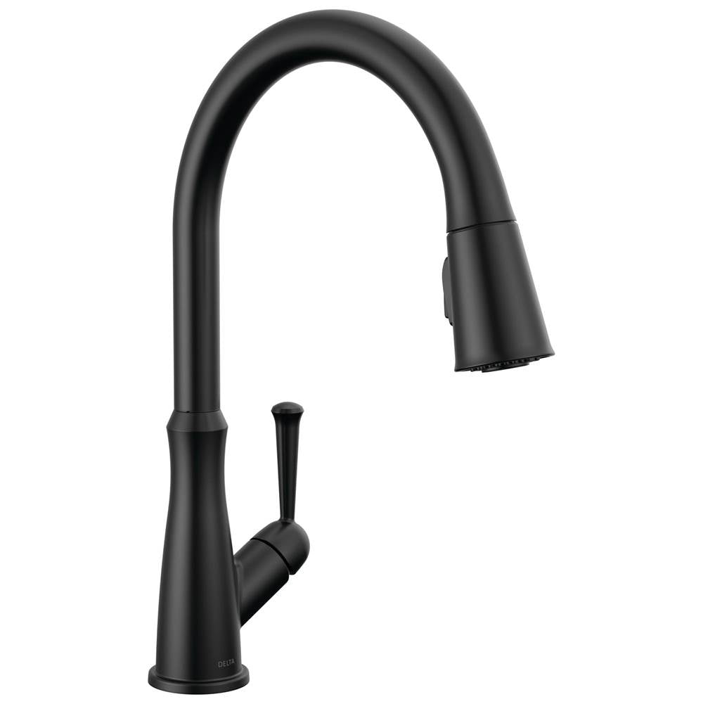 Delta Faucet - WestvilleE Single Handle Pull-Down Kitchen Faucet - Matte Black