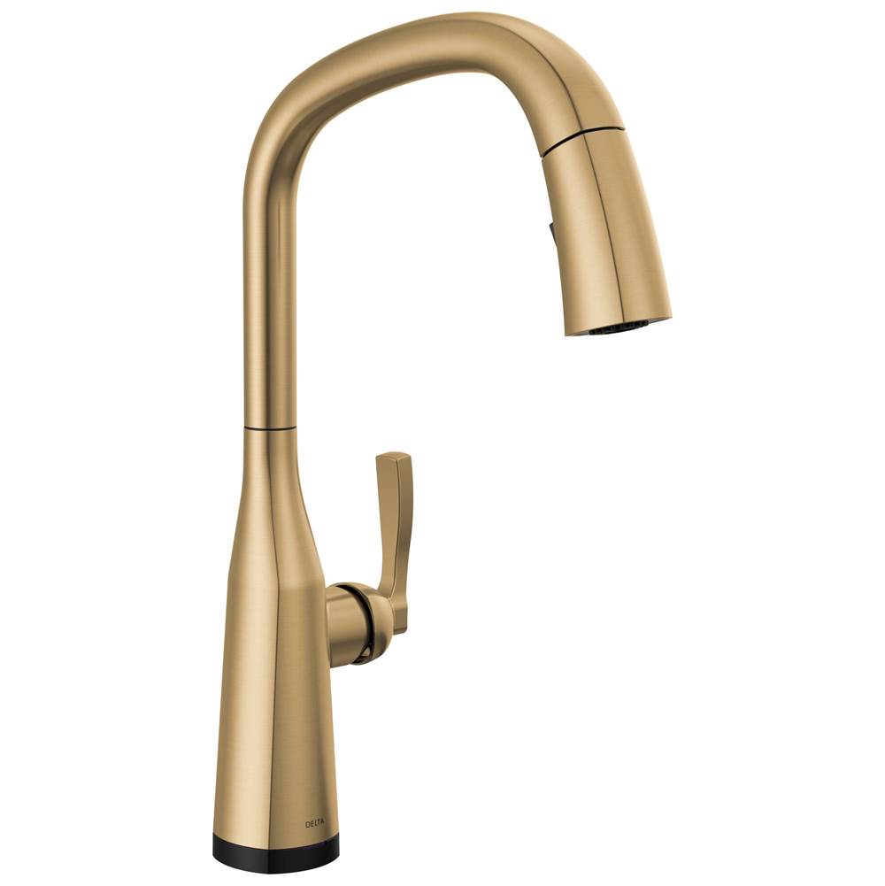 Delta Faucet - Stryke Touch2O Technology Kitchen Faucet with Touchless Technology - Lumicoat® Champagne Bronze