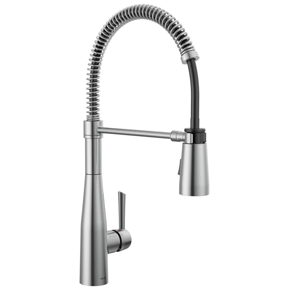 Delta Faucet - Essa Single-Handle Pull-Down Spring Kitchen Faucet - Arctic Stainless