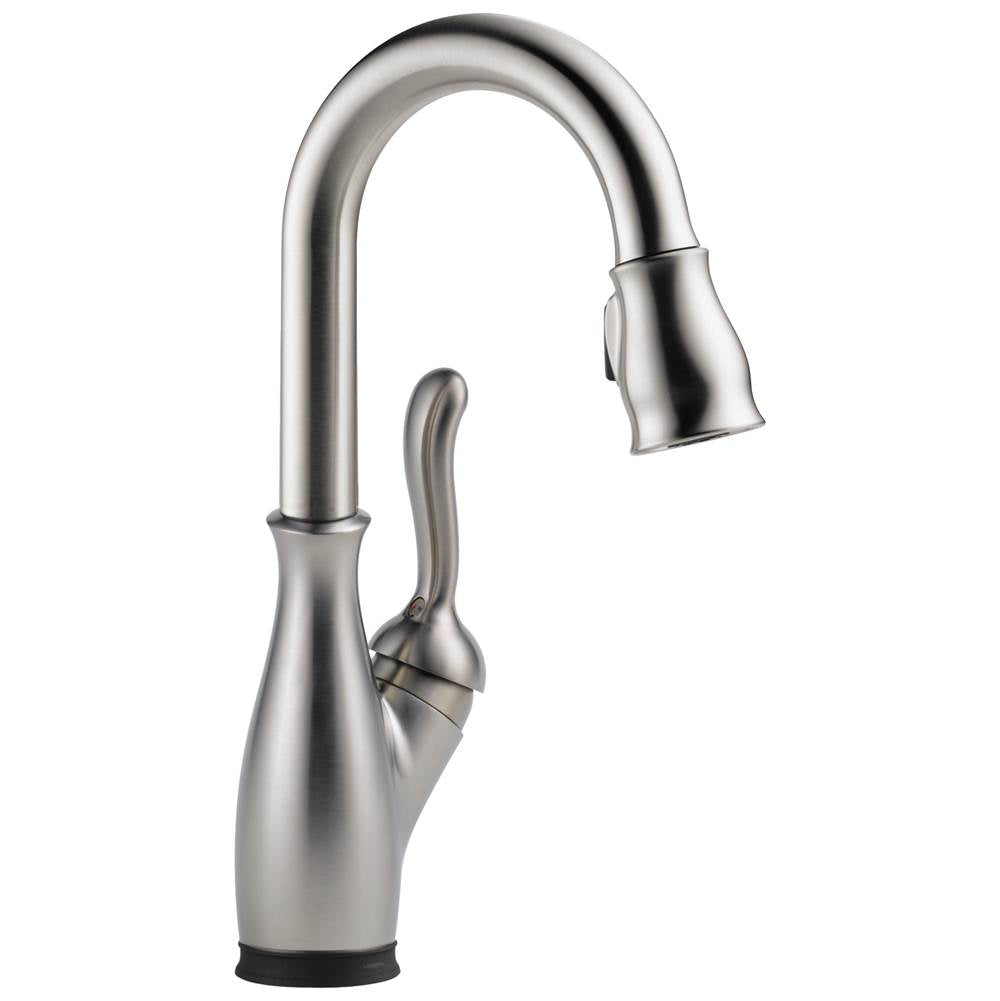 Delta Faucet - Leland Single Handle Pull-Down Bar / Prep Faucet with Touch<sub>2</sub>O Technology - Spotshield Stainless