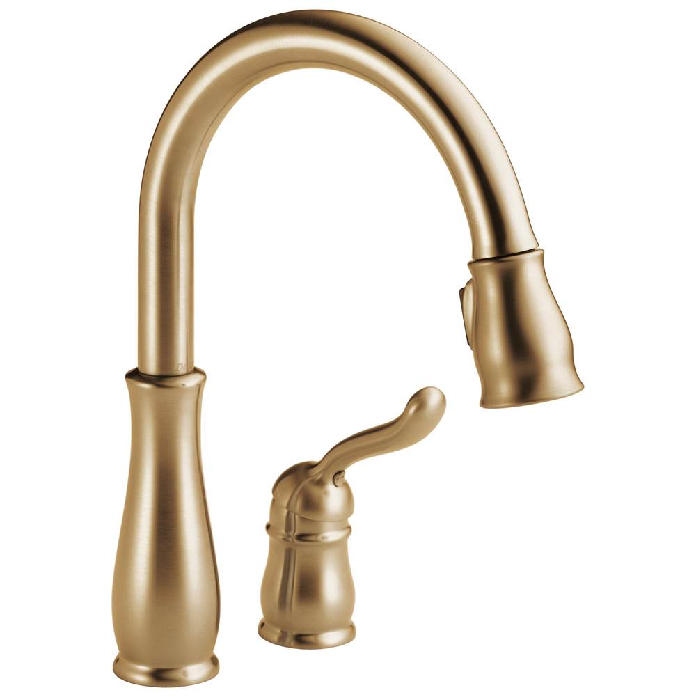 Delta Faucet - Leland Single Handle Pull-Down Kitchen Faucet - Champagne Bronze