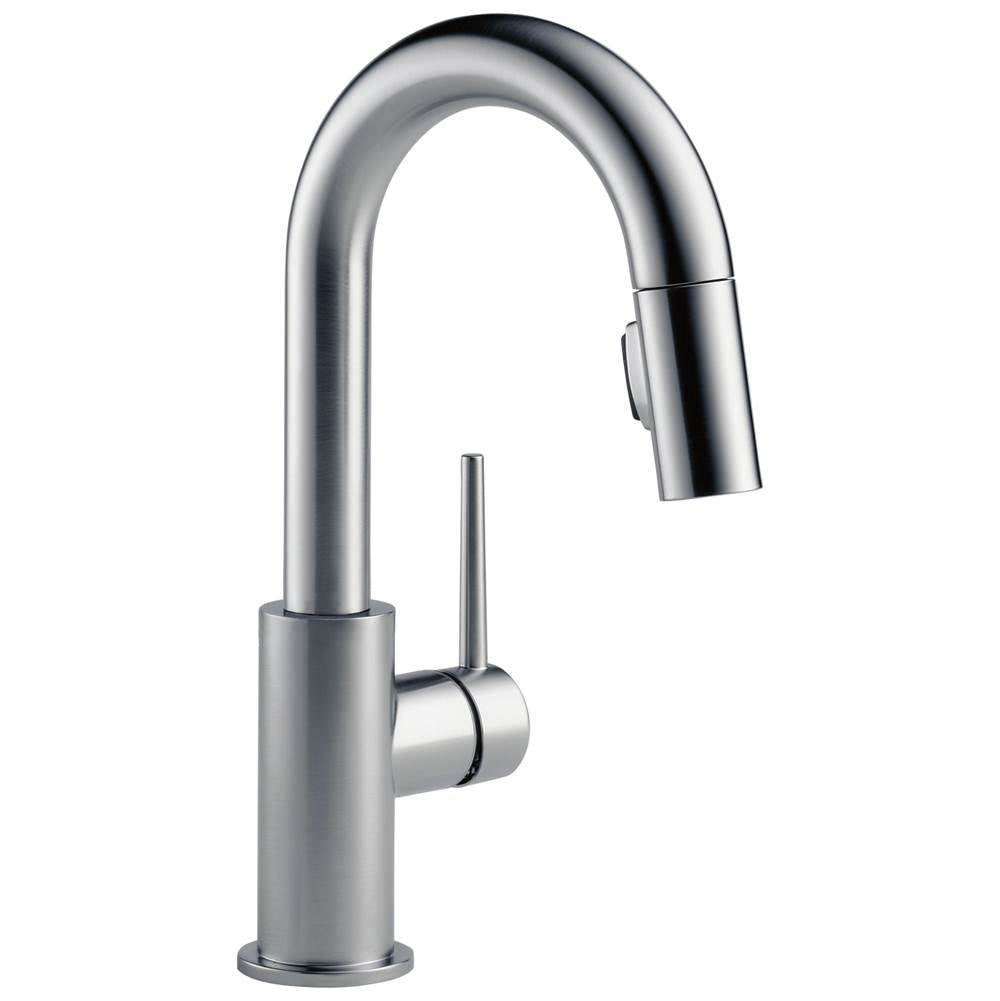 Delta Faucet - Trinsic Single Handle Pull-Down Bar / Prep Faucet - Arctic Stainless