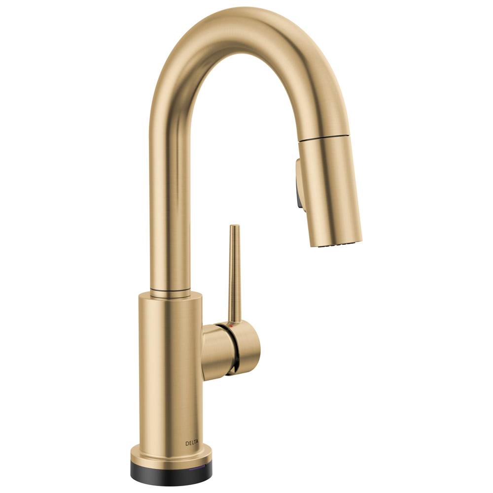 Delta Faucet - Trinsic Touch2O Bar / Prep Faucet with Touchless Technology - Champagne Bronze