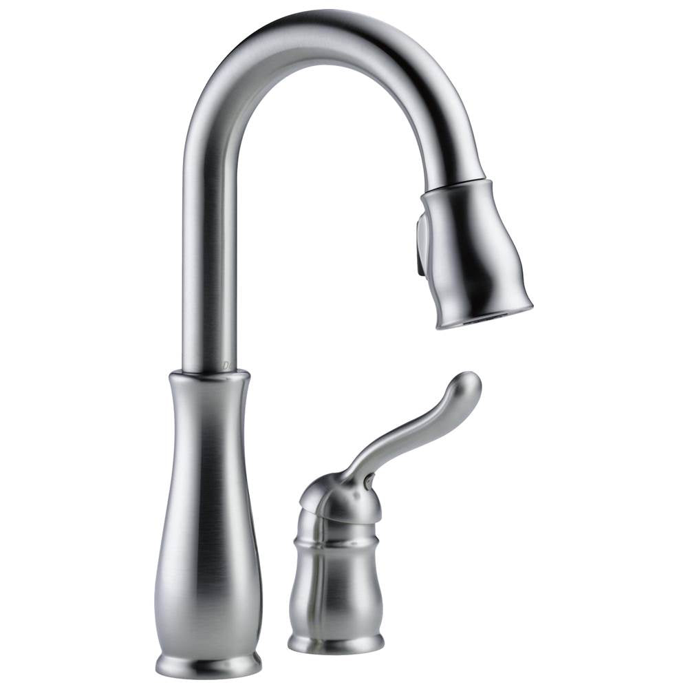 Delta Faucet - Leland Single Handle Pull-Down Bar / Prep Faucet - Arctic Stainless