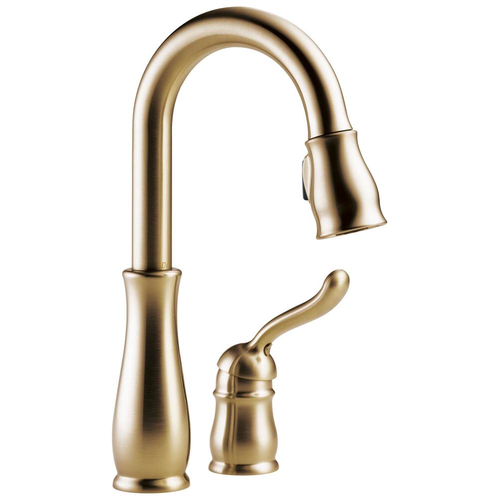 Delta Faucet - Leland Single Handle Pull-Down Bar / Prep Faucet - Champagne Bronze