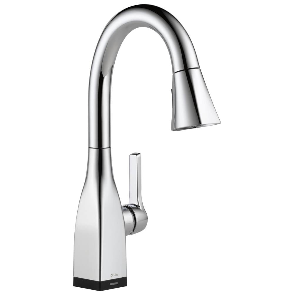 Delta Faucet - Mateo Single Handle Pull-Down Bar / Prep Faucet with Touch<sub>2</sub>O Technology - Chrome