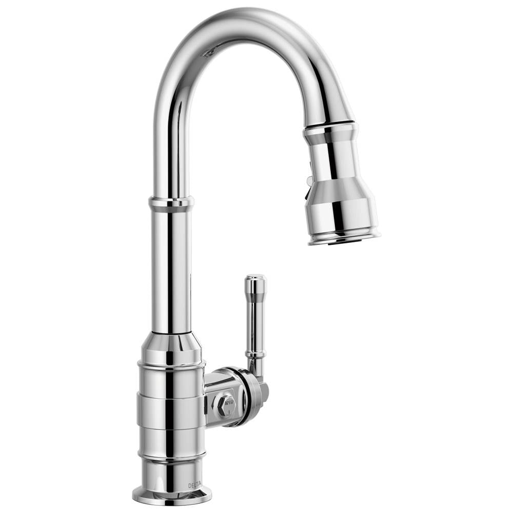Delta Faucet - BroderickE Single Handle Pull-Down Bar/Prep Faucet - Chrome