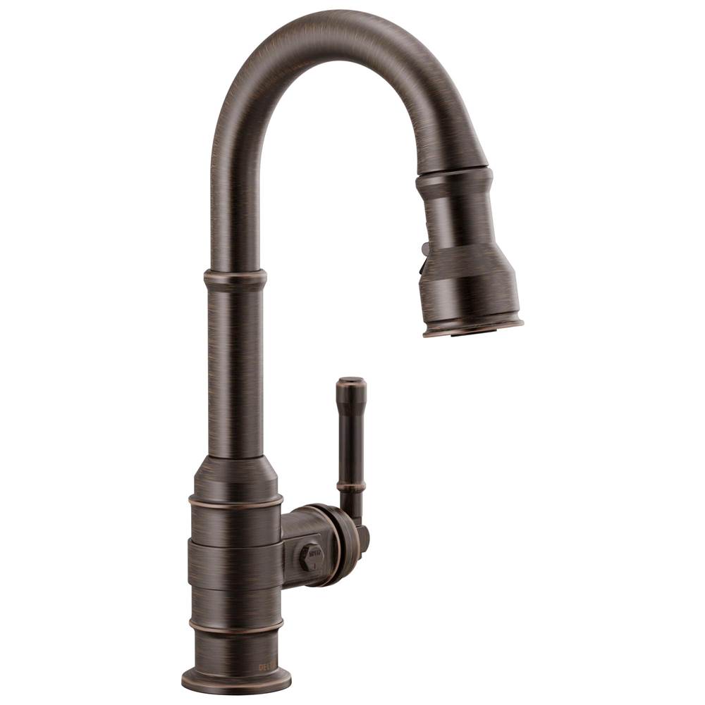 Delta Faucet - BroderickE Single Handle Pull-Down Bar/Prep Faucet - Venetian Bronze