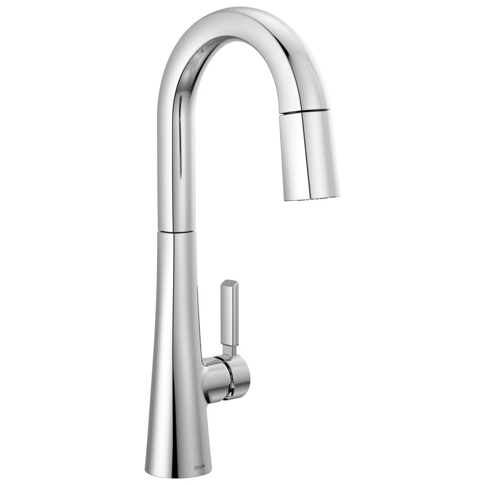 Delta Faucet - MonroviaE Single Handle Pull-Down Bar/Prep Faucet - Lumicoat® Chrome