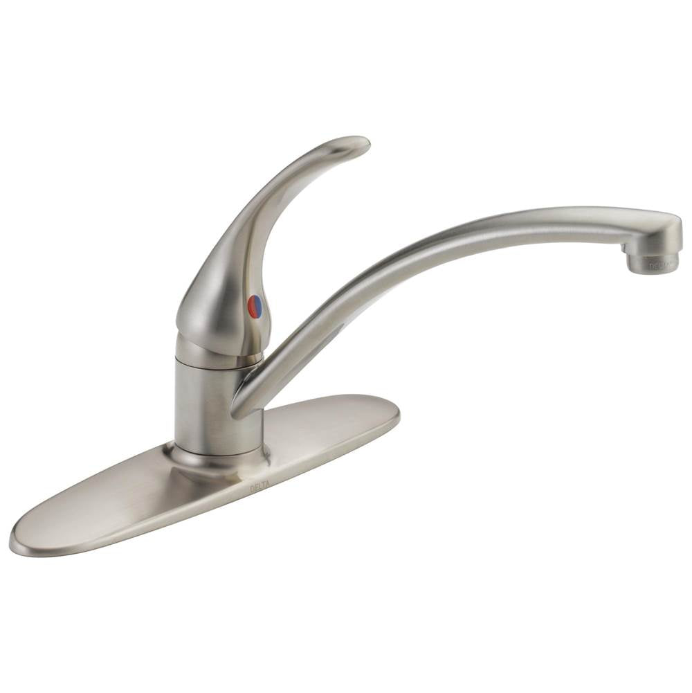 Delta Faucet - Foundations Single Handle Kitchen Faucet - Stainless
