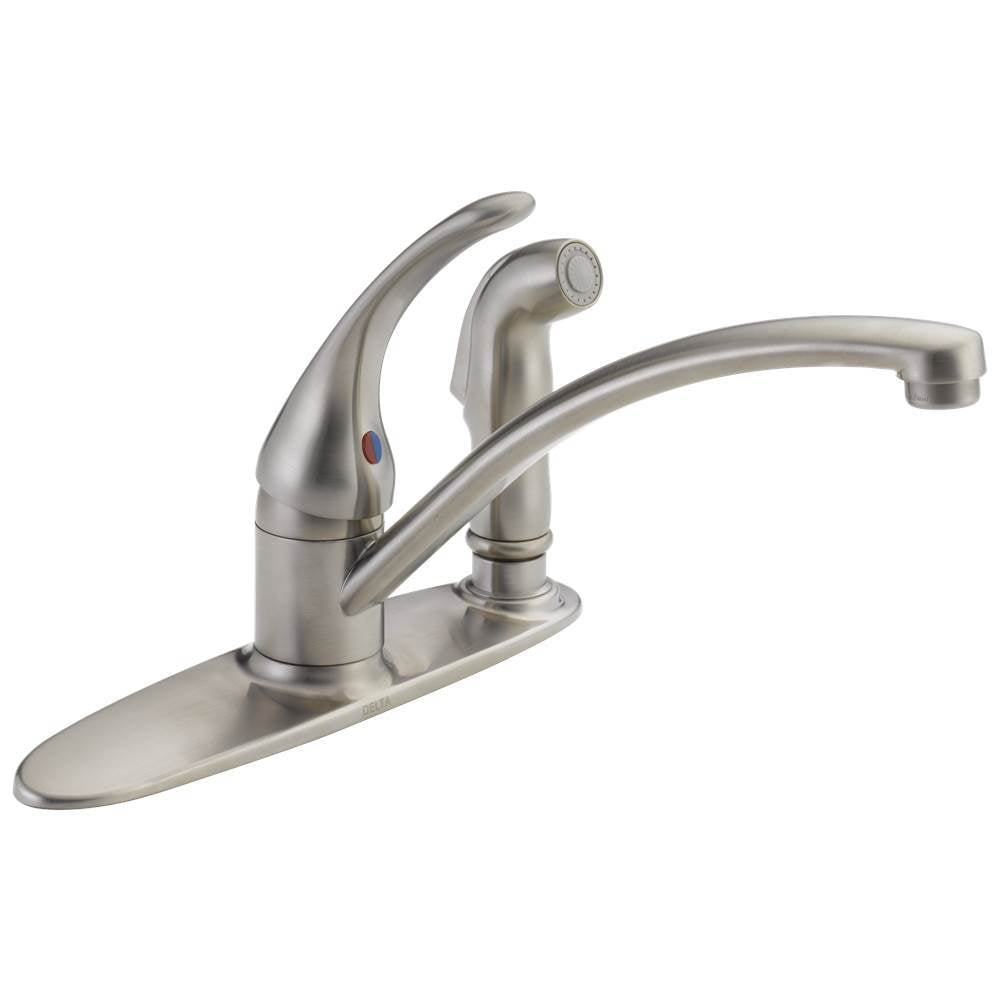 Foundations Single Handle Kitchen Faucet with Integral Spray