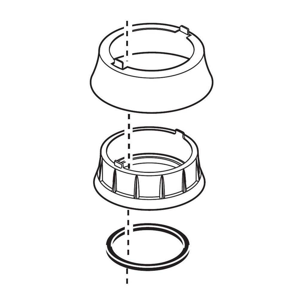 Delta Faucet - AddisonE Trim Ring, Base & Gasket - Chrome