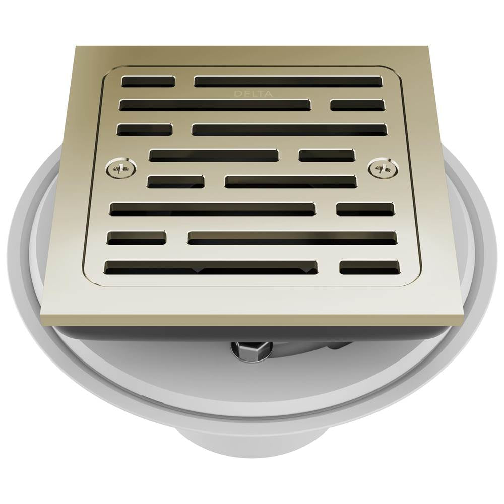 Delta Faucet - Other 4'' Tile-In Square Shower Drain - Polished Nickel