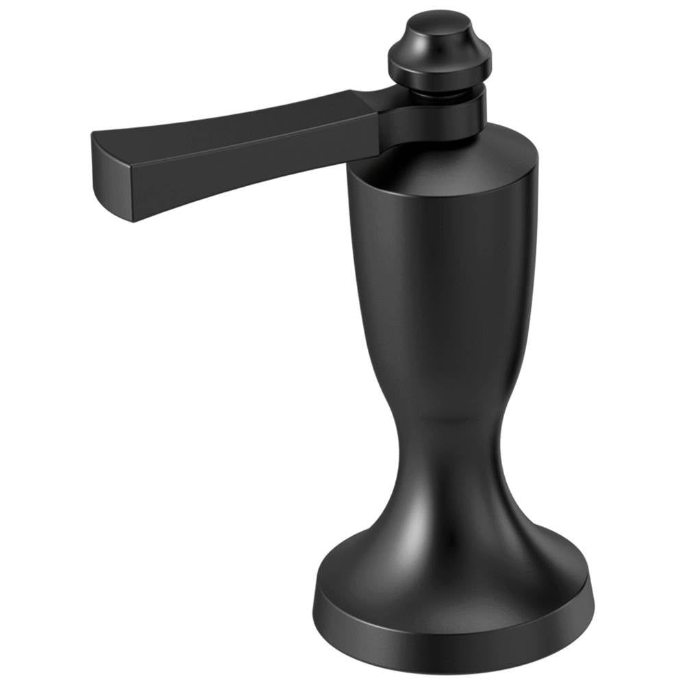 Delta Faucet - DorvalE Handle 1L-Roman Tub and WM Tub Filler - Matte Black