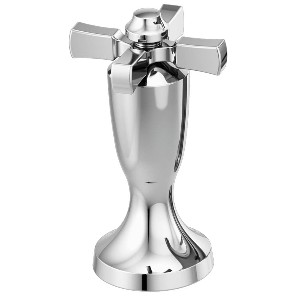 Delta Faucet - DorvalE Handle 1C-Roman Tub and WM Tub Filler - Chrome