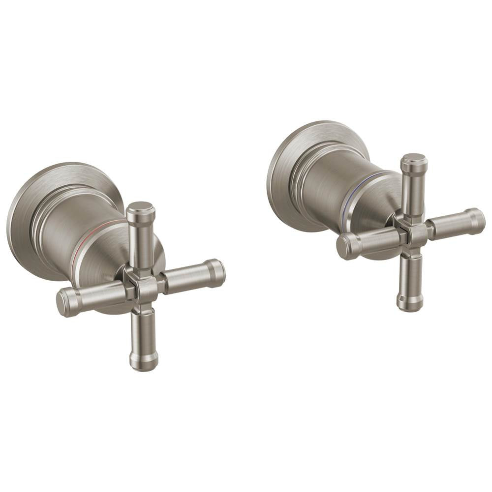 Delta Faucet - BroderickE Wall Mount Tub Filler Handle Kit-Cross - Lumicoat® Stainless