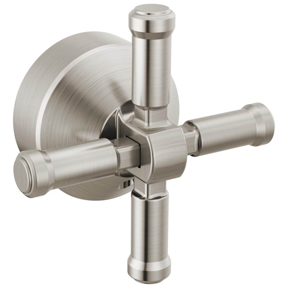 Delta Faucet - BroderickE Free Standing Tub Filler Handle Kit-Cross - Lumicoat® Stainless