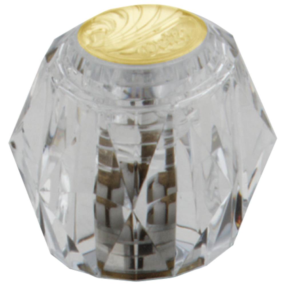 Delta Faucet - Other Clear Knob Handle Set - Polished Brass